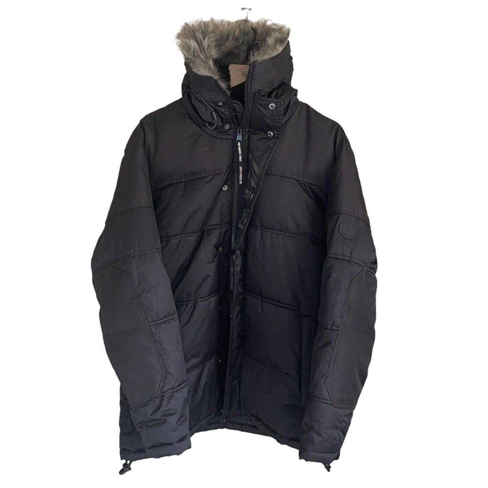 Members Only Women’s Heavy Snorkel Oversized Jacket Black Size Large MM070411